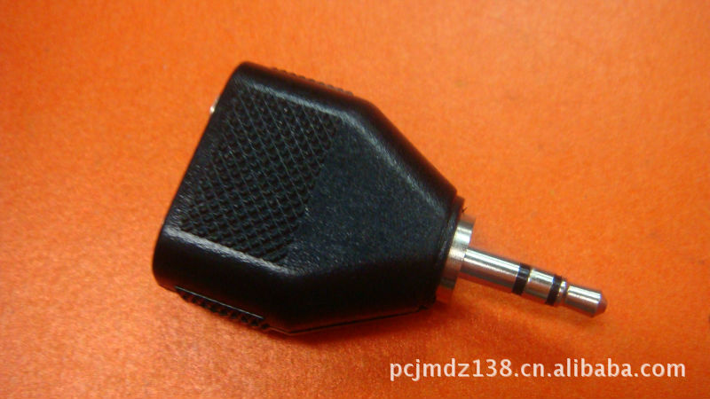 厂家直销3.5一公转两母 转接头 接插件/音视插