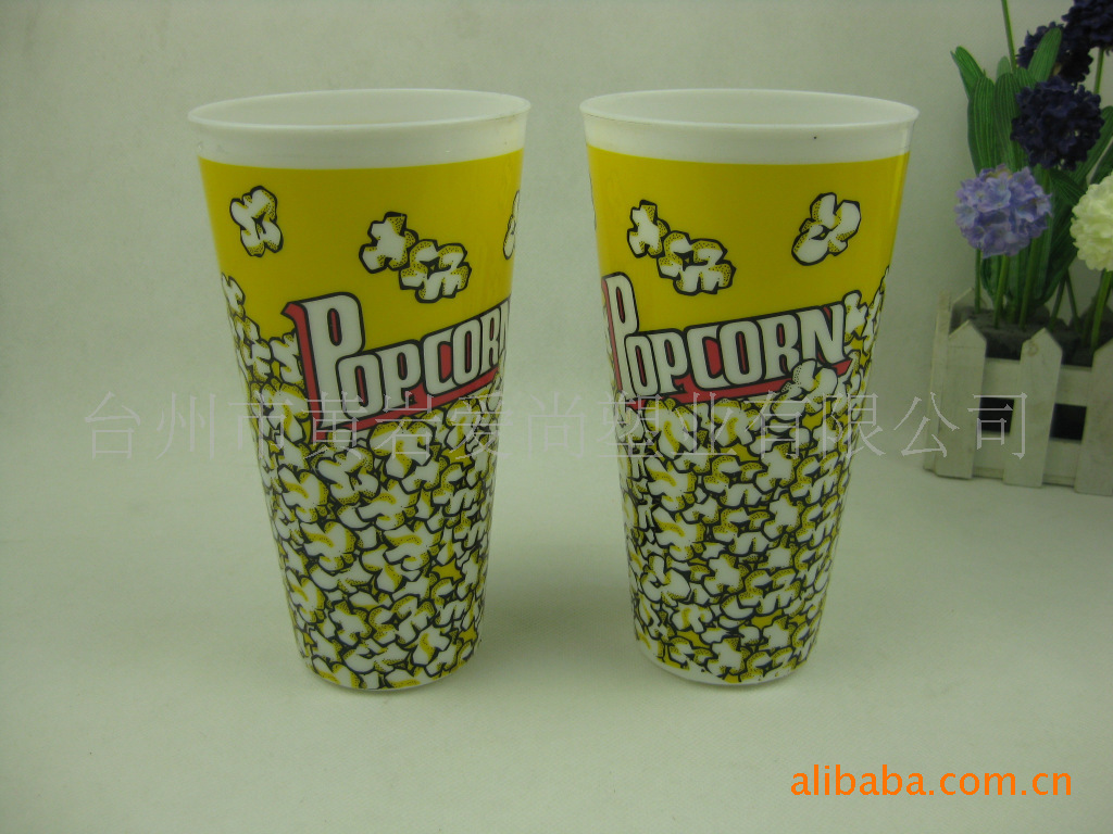 【厂家热销】专业生产外销欧洲全新pp优质食品精美爆米花筒