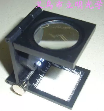 9005A со светодиодной подсветкой и обнаружением иглы, 8-кратный тканевый кронштейн для зеркала, увеличительное стекло, линза из оптического стекла