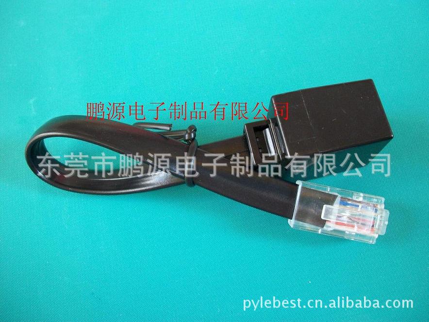 供应水晶头带线转换插座RJ45 8P8C R45延长线