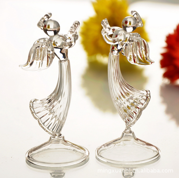Cristal bendición Ángel azul puro diamante Ángel regalo accesorios para el hogar