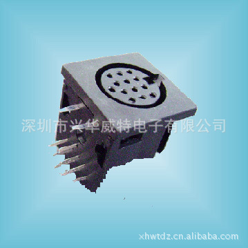 S端子 电脑座  大DIN13P母插板式 D-S端子连接器JACK