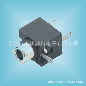 3.5耳机插座 耳机插孔 耳机接口母座 180度3脚接线式