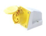 工业插座,耦合器及接插装置 SF-113-4 16A  三级明装插座 黄色