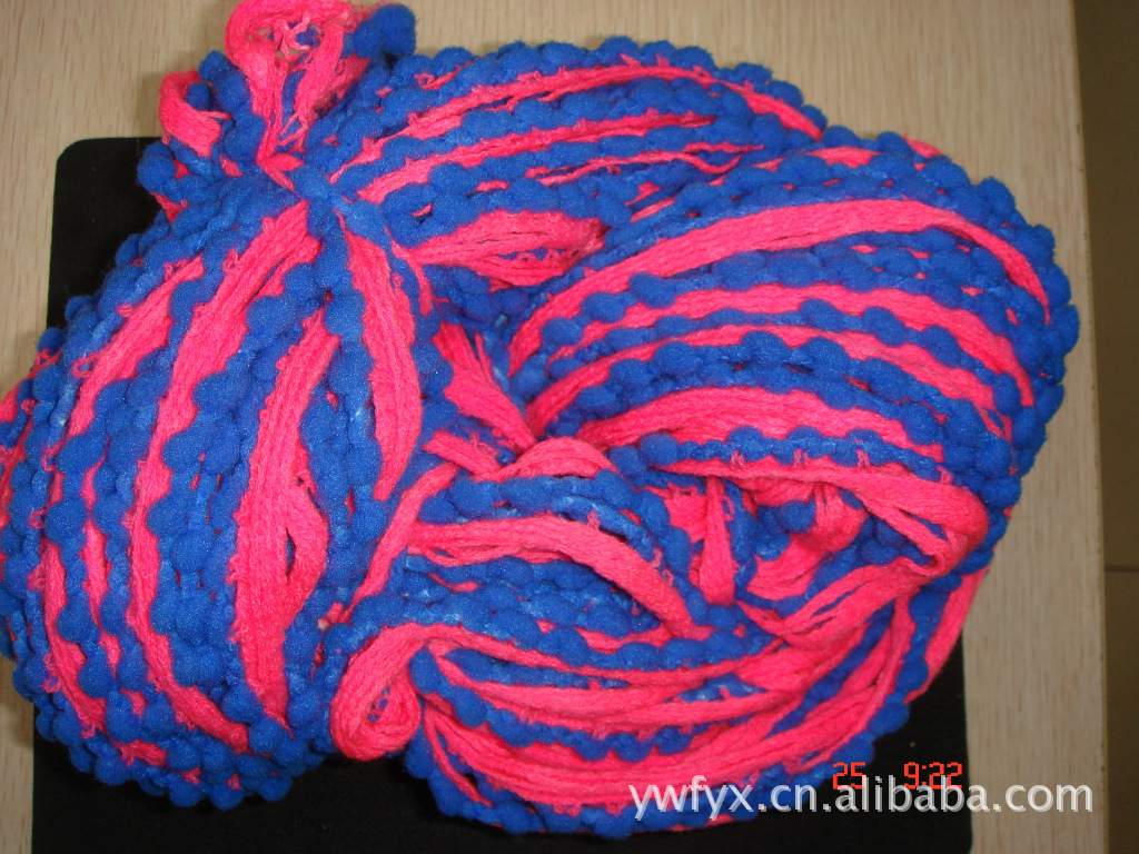 厂家供应 毛线 毛线批发 新网纱围巾线 花式纱线 特种纱线