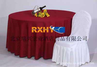 工厂生产高档酒店口布酒店布草餐厅桌布纯棉台布涤纶平纹布椅套|ru