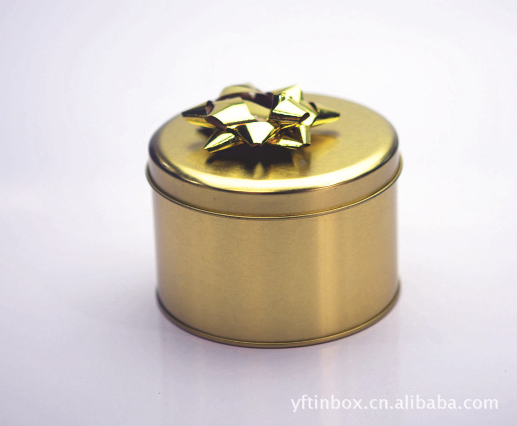 圆形香水礼品包装铁盒马口铁圆罐烘培礼盒零食密封密封防潮