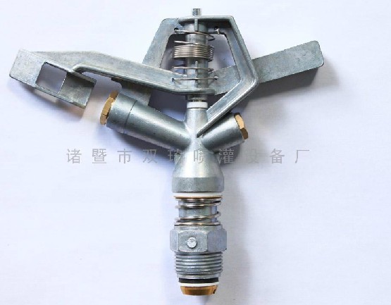 合金摇臂自动旋转喷头草地大田小麦喷灌大面积果园喷水360度DN20