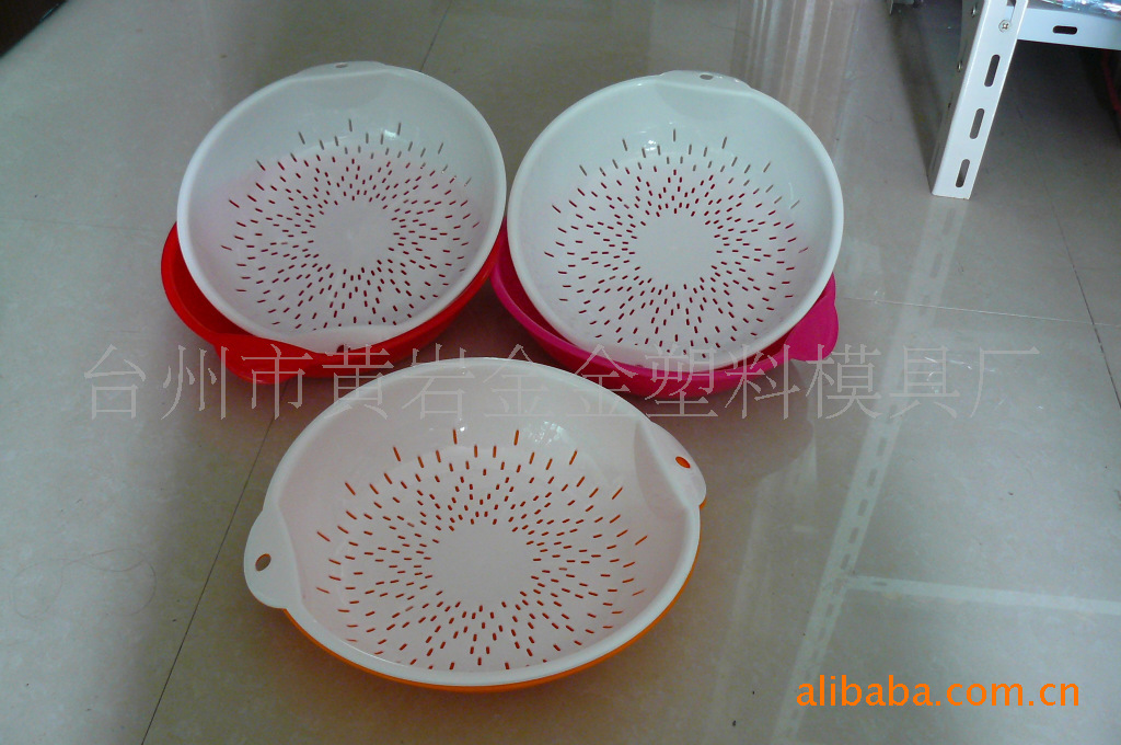 双层滴水盆  水果盆   果蔬盆|ru