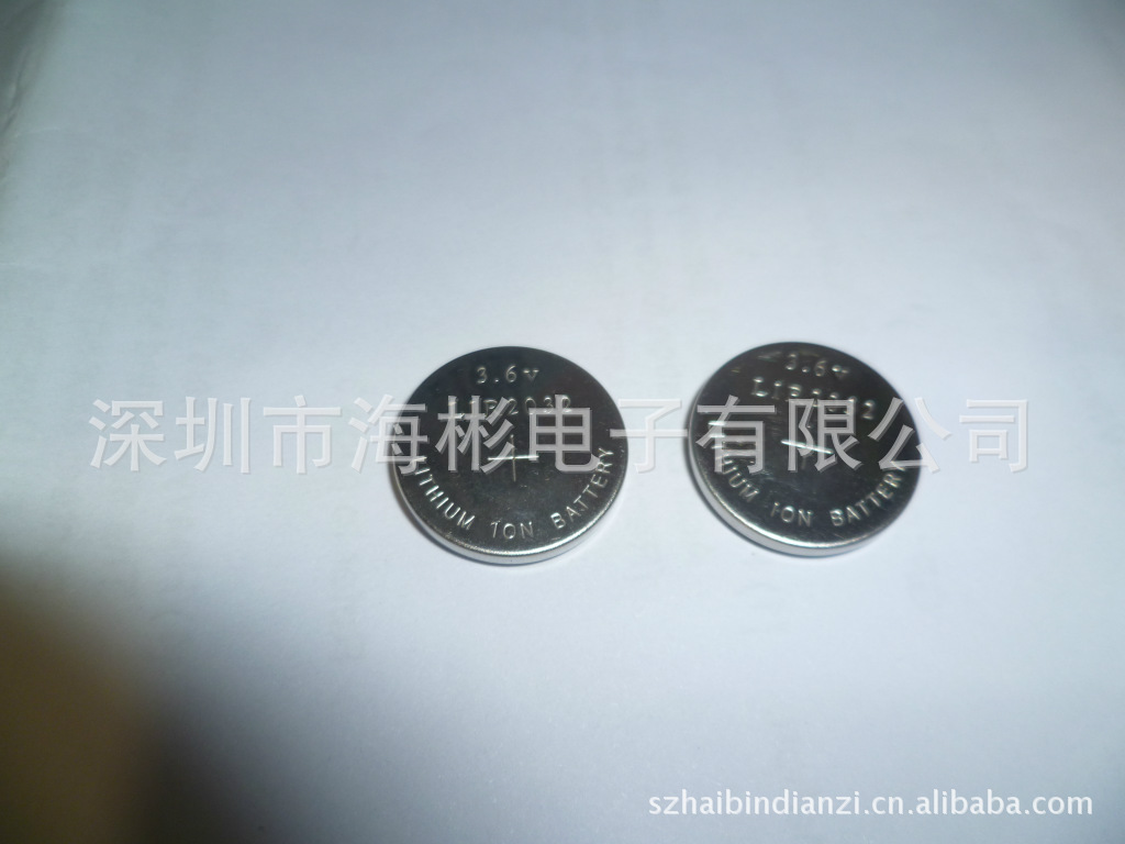 供应3.6V锂离子扣式充电电池LIR2032