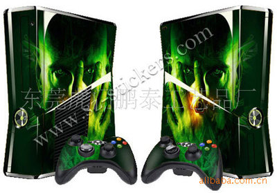 【厂家直销】Xbox360 Slim炫彩贴 美容贴 机身贴 外壳贴|ms
