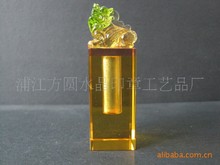 厂家直销 供应水晶胎毛章 琉璃小貔貅 琉璃玉玺