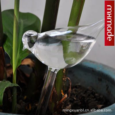高硼硅耐热玻璃 玻璃小鸟浇花器 自动浇花 厂家直销|ru