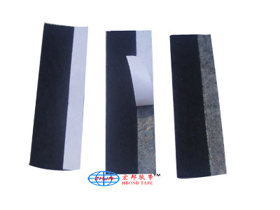 羊毛毡胶垫 厂家直供保温密封防震胶贴批发 纯工业用毛毡胶带直供