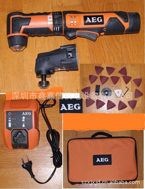 批发零售德国AEG充电万应宝与角钻套装BWS12C LI