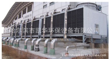 方形400吨横流式玻璃钢冷却塔