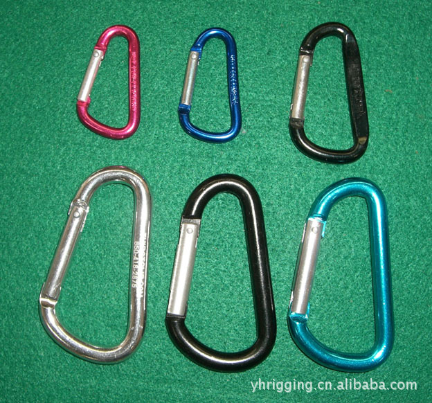 厂家供应连接环 不锈钢登山扣快挂弹扣 弹簧钩保险扣环