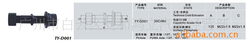 輪胎螺栓 125