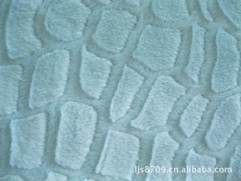 短毛绒超柔刷花面料石头块花型刷花五角星花型刷花树叶花型毛毯