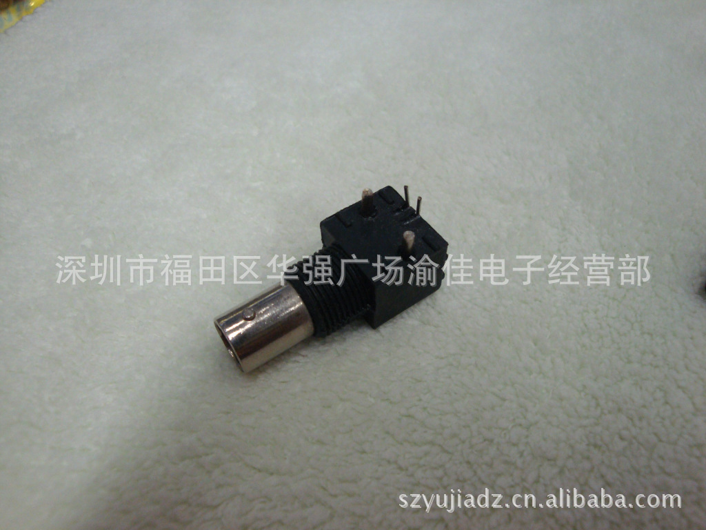 BNC黑胶 BNC母弯脚插座 Q9母监控视频插座