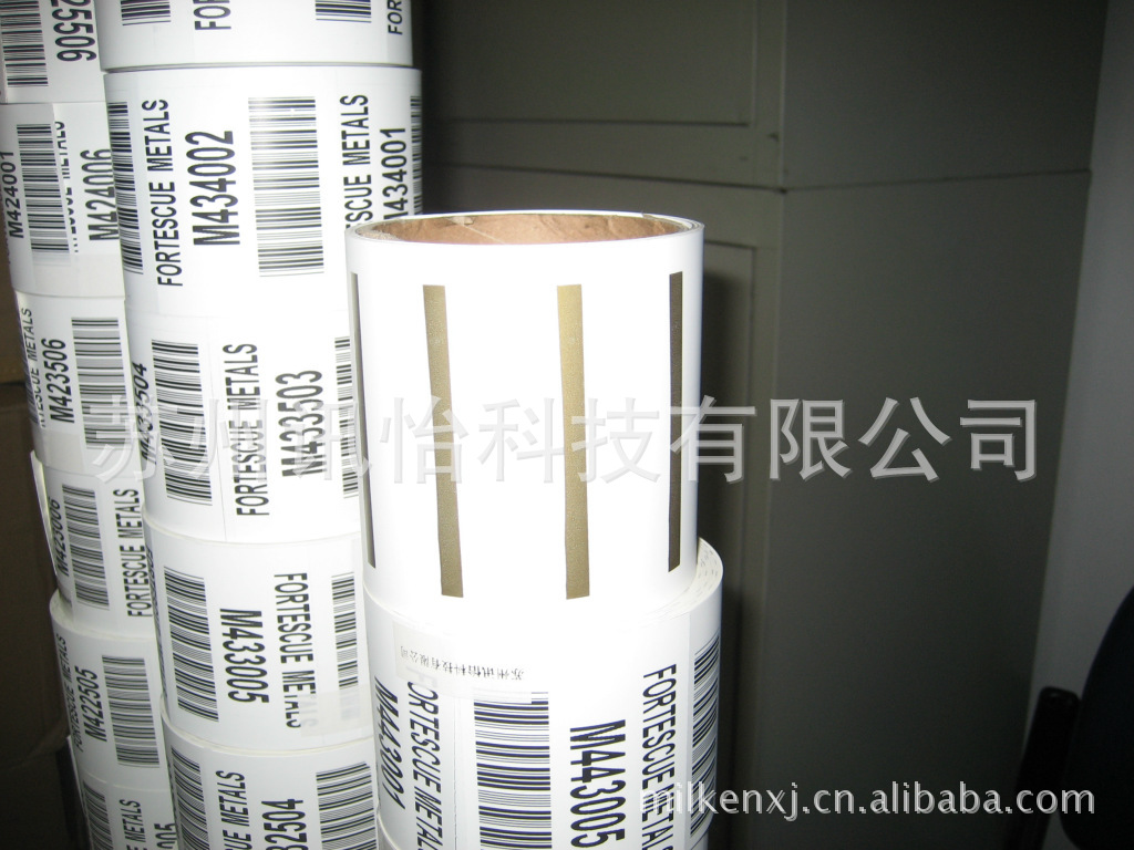 上海70x60MM无胶合成纸印黑标厂复合型胶粘剂上海70x60无胶合成纸