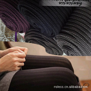 S34 Japan and South Korea fashion Twist Vertical stripe Velvet Bottoming socks Silk stockings Pantyhose
