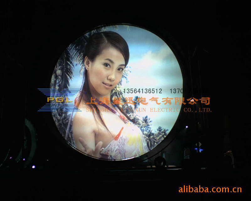 大型巨幅广告投影机——大功率户外广告投影，动态投影广告