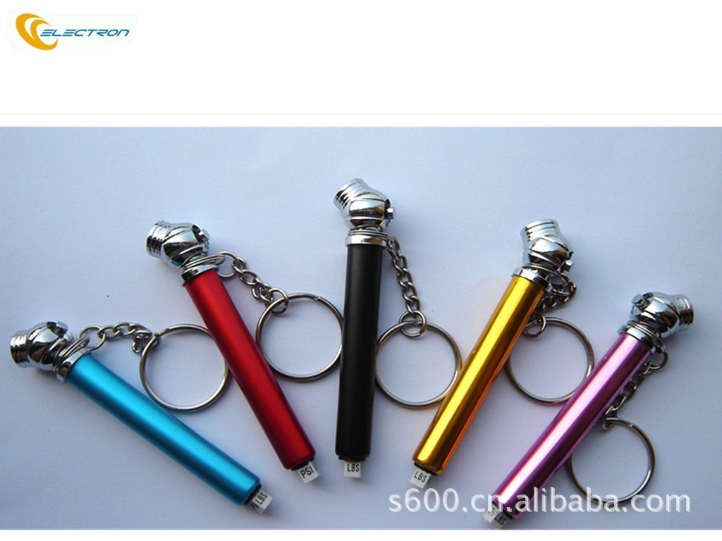 厂家直销 迷你汽车胎压计，胎压笔，钥匙扣胎压笔 10-50PSI