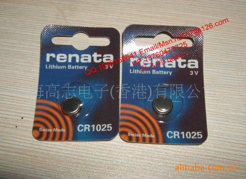 供应瑞士renata CR1025纽扣电池