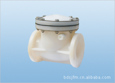 塑胶阀门大口径阀门PVDF阀门止回阀卧式止回阀翻版法兰止回阀