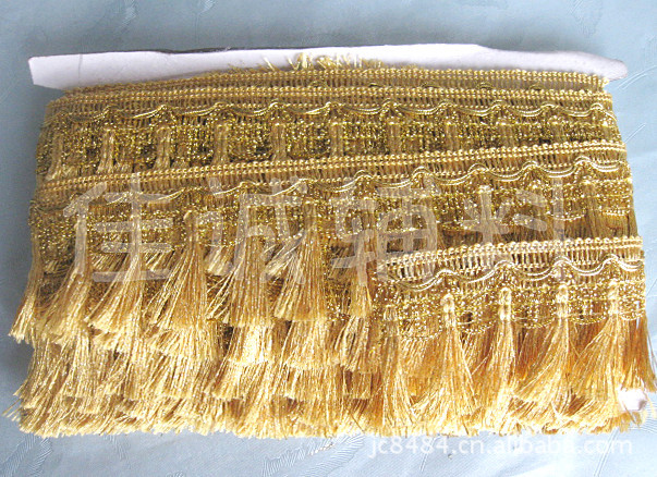 Una variedad de oro y plata seda borla encaje franja Ropa Accesorios textil hogar joyería DIY accesorios 3-6cm