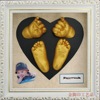 DIY baby Birth Anniversary gift baby full moon Hand and foot Photo frame suit First public card