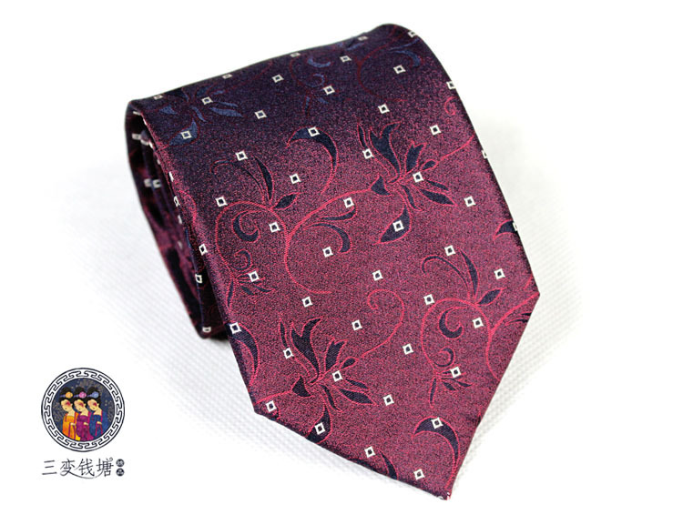 Three Change Qiantang Counter Silk Tie B...