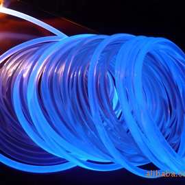厂家销售直径14MM普亮发光塑料光纤实芯侧光光纤通体光纤