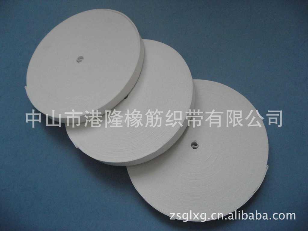 海宁 橡筋橡根松紧带 牛筋皮筋丈根黑白色现货