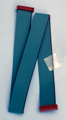 1.27MM/16P红色IDC成品排线 L=430MM