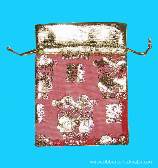 厂家供应商各种优质礼品袋、雪纱袋、色丁布袋、绒布袋