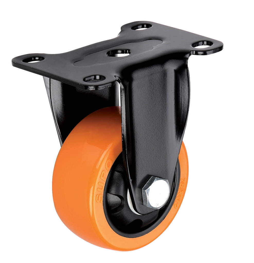 3寸脚轮 高科技聚氨酯PU轮 深圳向荣 SUPO厂家 自动机械设备