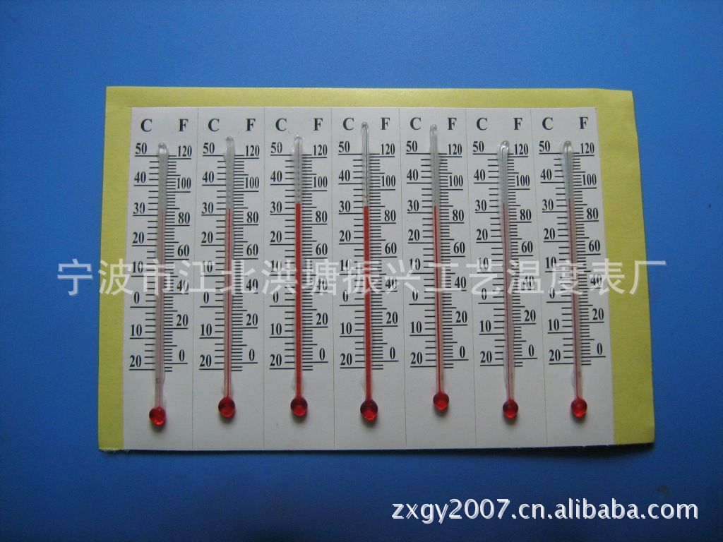 温度计供应工艺品不干胶温度计