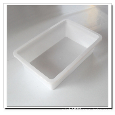 【厂家直销】208 注塑产品  蛇养殖白色方型冰盆 塑料方盆 人渣盒|ms