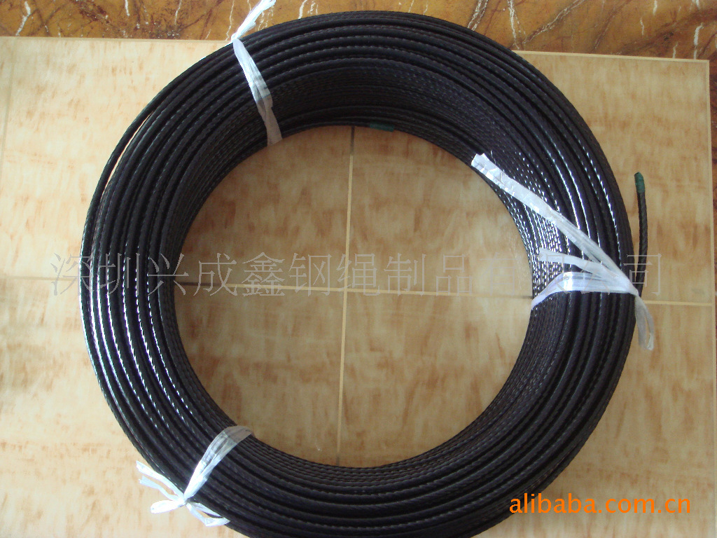 专业生产包胶钢丝绳 包塑钢丝绳 涂塑钢丝绳 不锈钢304钢丝绳厂家