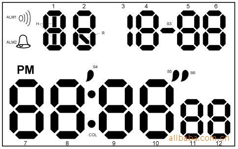 12位多功能RGB手表IC