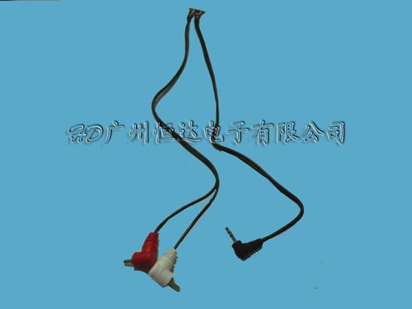 RCA弯头线+3.5音频线