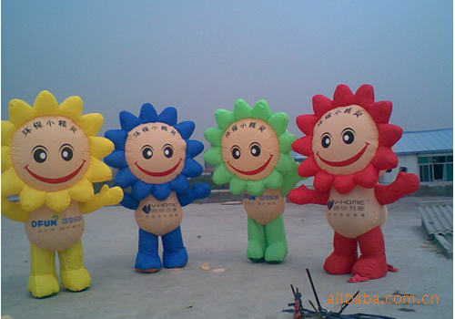 低价供应广告卡通 活动卡通 行走卡通 卡通气模  可印LOGO可定制