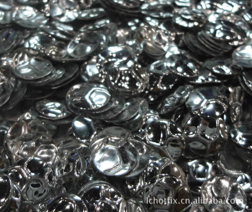 10mm银色凹凸压纹烫片