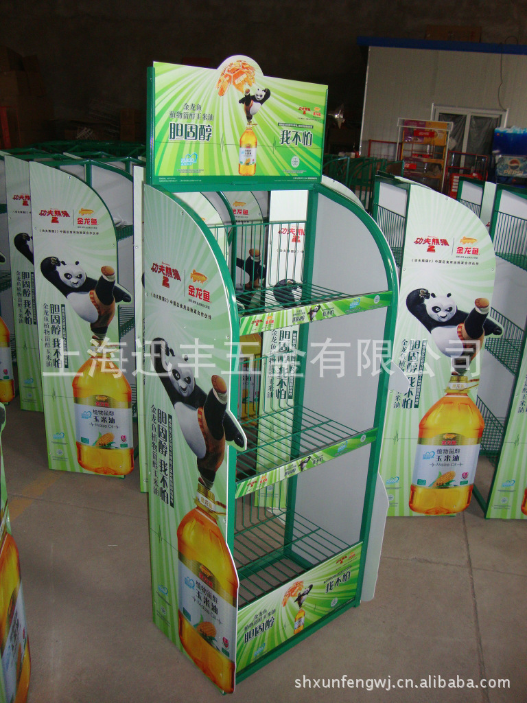 厂家多层落地食用油大货架可折叠式家居收纳架展柜承重储物