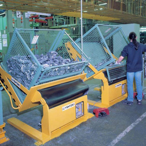 VENTZKI料框倾斜和卸料设备 料斗提升机