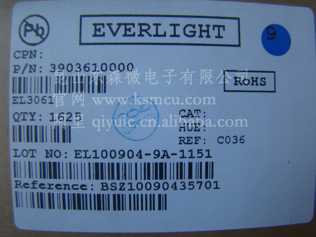 :EVERLIGHT代理光耦EL3061 3061