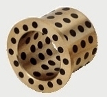 JDB系列耐磨铜套 镶嵌石墨铜套 黄铜加石墨轴瓦