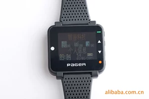 [手表寻呼机防水磁吸充电呼叫器POCSAG双向文字机pager]